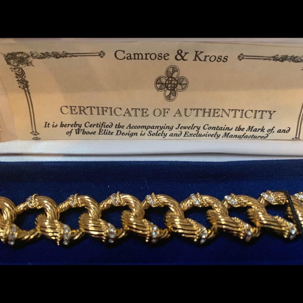 Camrose & Kross JBK Gold and Swarovski Chrystals